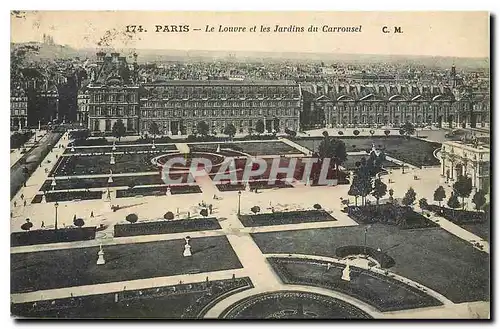 Ansichtskarte AK Paris Le Louvre et les Jardins du Carrousel