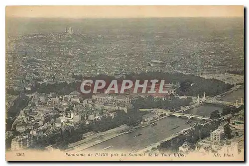 Ansichtskarte AK Panorama de Paris pris du Sommet de la Tour Eiffel