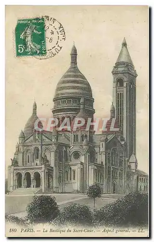 Cartes postales Paris La Basilique du Sacre Coeur Aspect General