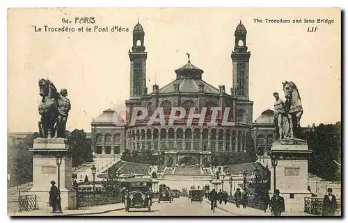 Ansichtskarte AK Paris Le Trocadero et le Pont d'Iena