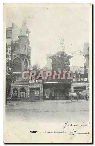 Cartes postales Paris Le Moulin Rouge