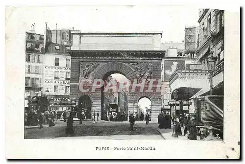 Cartes postales Paris Porte Saint Martin