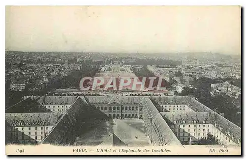 Cartes postales Paris L'Hotel et l'Esplanade des Invalides