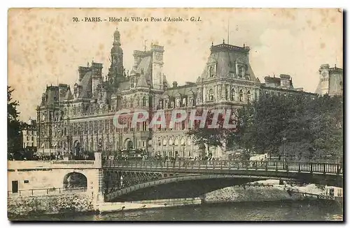 Ansichtskarte AK Paris Hotel de Ville et Pont d'Arcole