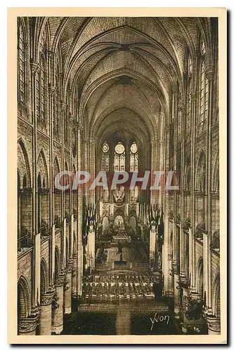 Cartes postales Paris en flanant Notre Dame Interieur de la Cathedrale