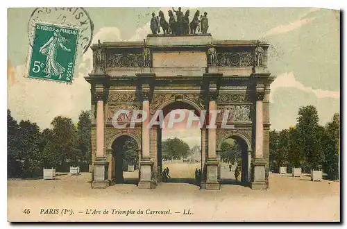 Cartes postales Paris L'Arc de Triomphe du Carrousel