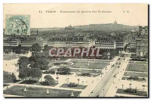 Cartes postales Paris Panorama du Jardin des Tuileries