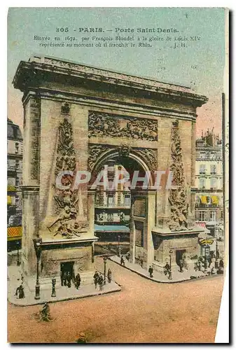 Cartes postales Paris Porte Saint Denis