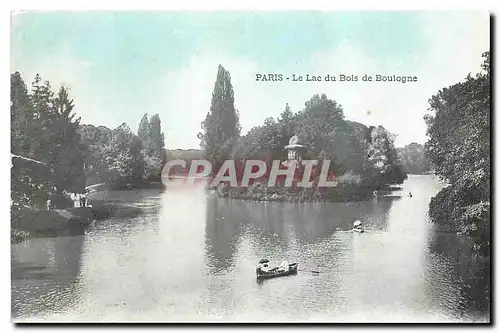 Cartes postales Paris Le Lac du Bois de Boulogne