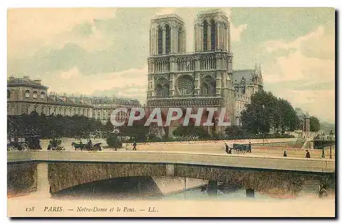 Ansichtskarte AK Paris Notre Dame et le Pont