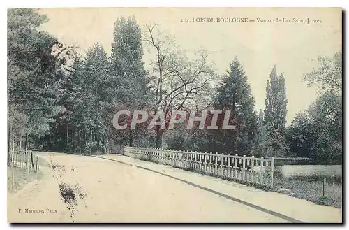 Ansichtskarte AK Bois de Boulogne Vue sur le Lac Saint James