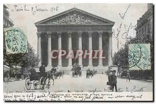 Cartes postales Paris La Madeleine & Rue Royale