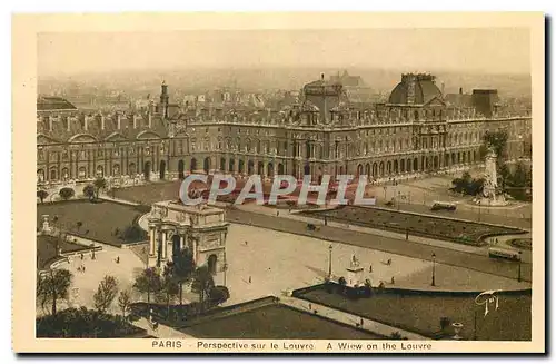 Ansichtskarte AK Paris Perspective sur le Louvre