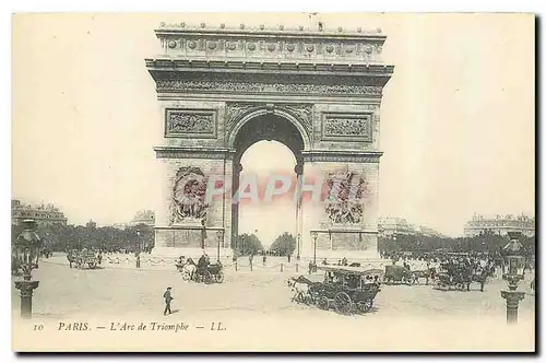 Cartes postales Paris L'Arc de Triomphe