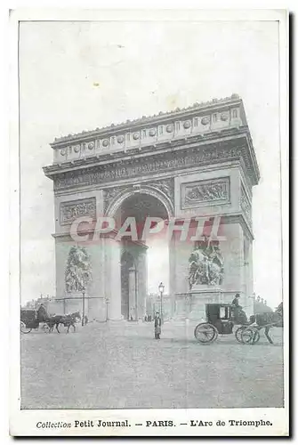 Cartes postales Collection Petit Journal Paris L'Arc de Triomphe