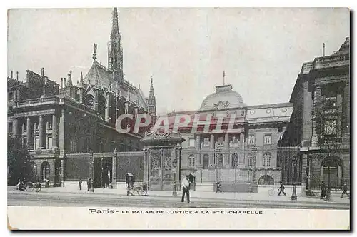 Ansichtskarte AK Paris Le Palais de Justice & la Ste Chapelle