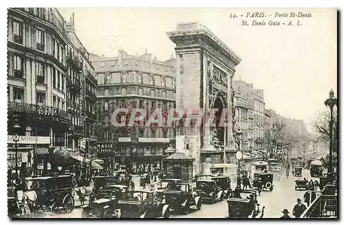 Cartes postales Paris Porte St Denis