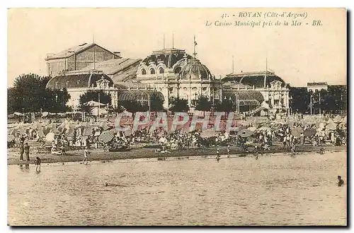 Cartes postales Royan Cote d'Argent Le casino Municipal pris de la Mer