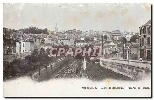 Ansichtskarte AK Angouleme Ligne de Bordeaux Entree du tunnel