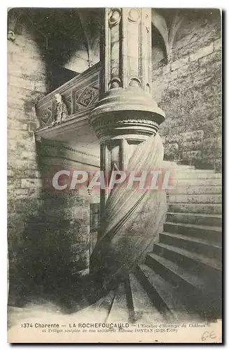 Cartes postales Charente la Rochefoucauld L'Escalier d'Honneur du Chateau