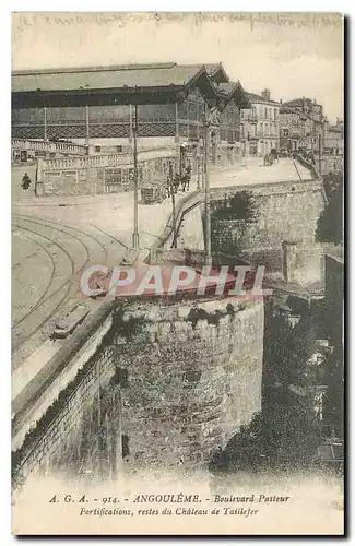 Cartes postales Angouleme Boulevard Pasteur Fortifications restes du Chateau de Taillefer