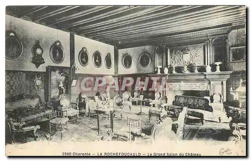 Cartes postales Charente La Rochefoucauld Le Grand salon du Chateau