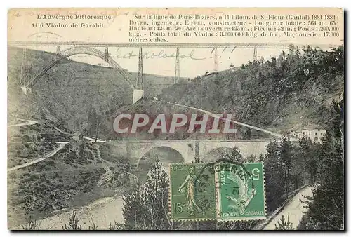 Cartes postales L'Auvergne Pittoresque Viaduc de Garabit