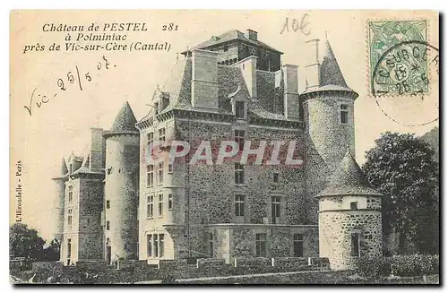 Cartes postales Chateau de Pestel a Polminiac pres de Vic sur Cere Cantal