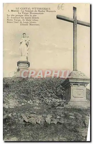 Ansichtskarte AK Le Cantal Pittoresque Murat Le Sommet du Rocher Bonnevie La Vierge Monumentale
