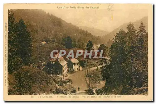 Cartes postales Les plus Jolis Sites du Cantal Le Lioran Panorama de Lioran Vue au dessus du Tunnel de la Route