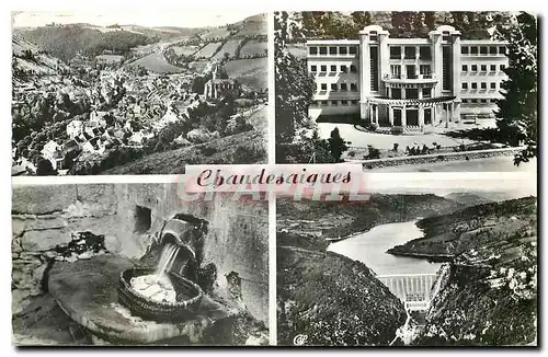 Cartes postales moderne Chaudesaigues Station Thermale Vue generale Les Thermes du Par Source du Par Barrage de Sarrans