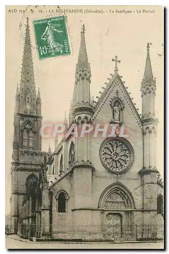 Cartes postales La Delivrande Calvados La Basilique Le Portail