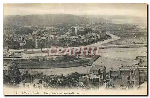 Cartes postales Trouville Vue generale sur Deauville