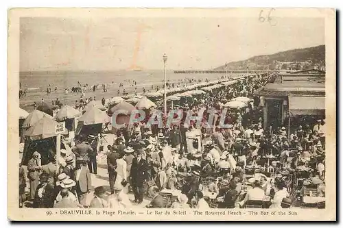 Ansichtskarte AK Deauville La Plage Fleurie Le Bar du Soleil