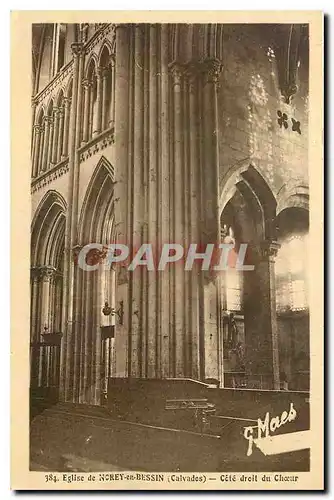 Cartes postales Eglise de Norey en Bassin Calvados Cote droit du Choeur