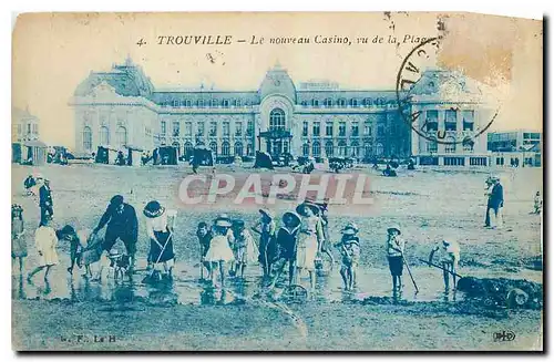 Cartes postales Trouville Le nouveau Casino vu de la Plage