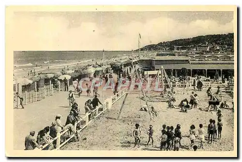 Cartes postales Deauville la Plage Fleurie Les Jeux