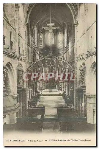 Cartes postales La Normandie La C P A Vire Interieur de l'Eglise Notre Dame