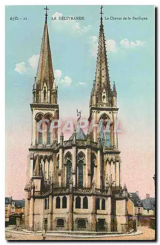 Cartes postales La Delivrande Le Chevet de la Basilique