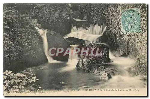 Cartes postales Environs de Falaise Cascade du Laizon au Mont Joly