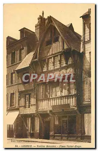 Cartes postales Lisieux Vieilles Maisons Place Victor Hugo