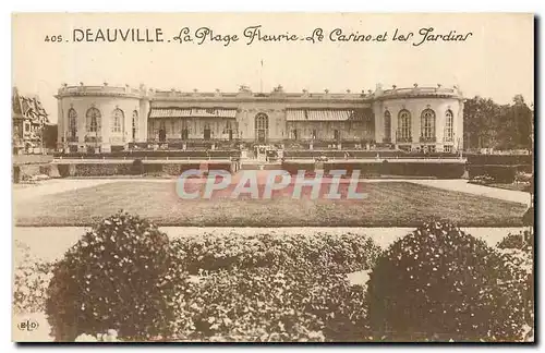 Cartes postales Deauville La Plage Fleuric Le Casino et les Jardins