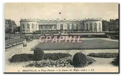 Cartes postales Deauville la Plage Fleurie Le Casino