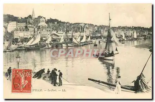 Ansichtskarte AK Trouville Le Port Bateaux