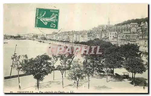 Cartes postales Trouville Vue gnerale des Quais