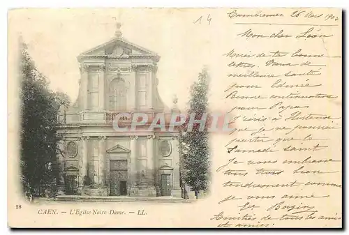 Cartes postales Caen l'Eglise Notre Dame