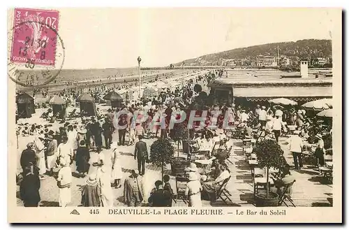 Ansichtskarte AK Deauville la Plage Fleurie Le Bar du Soleil