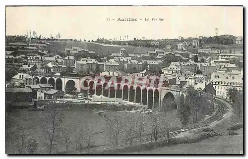 Ansichtskarte AK Aurillac Le Viaduc Train