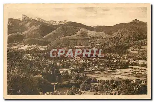 Cartes postales Bagneres de Bigorne Vue generale sur la vallee Le Pic du Midi et le Mont Aigu