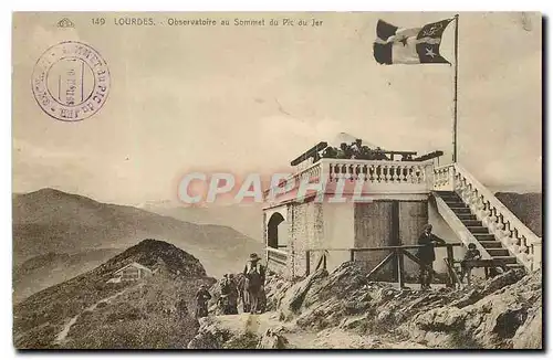 Cartes postales Lourdes Observatoire au Sommet du Pic du Jer